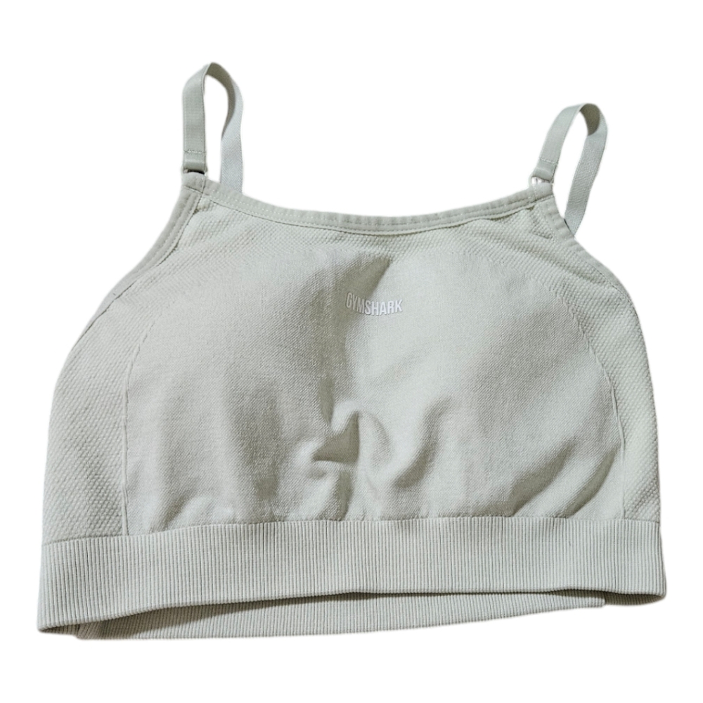 Gymshark cream adjustable strap padded bra size XS